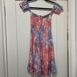 Off the shoulder mini dress